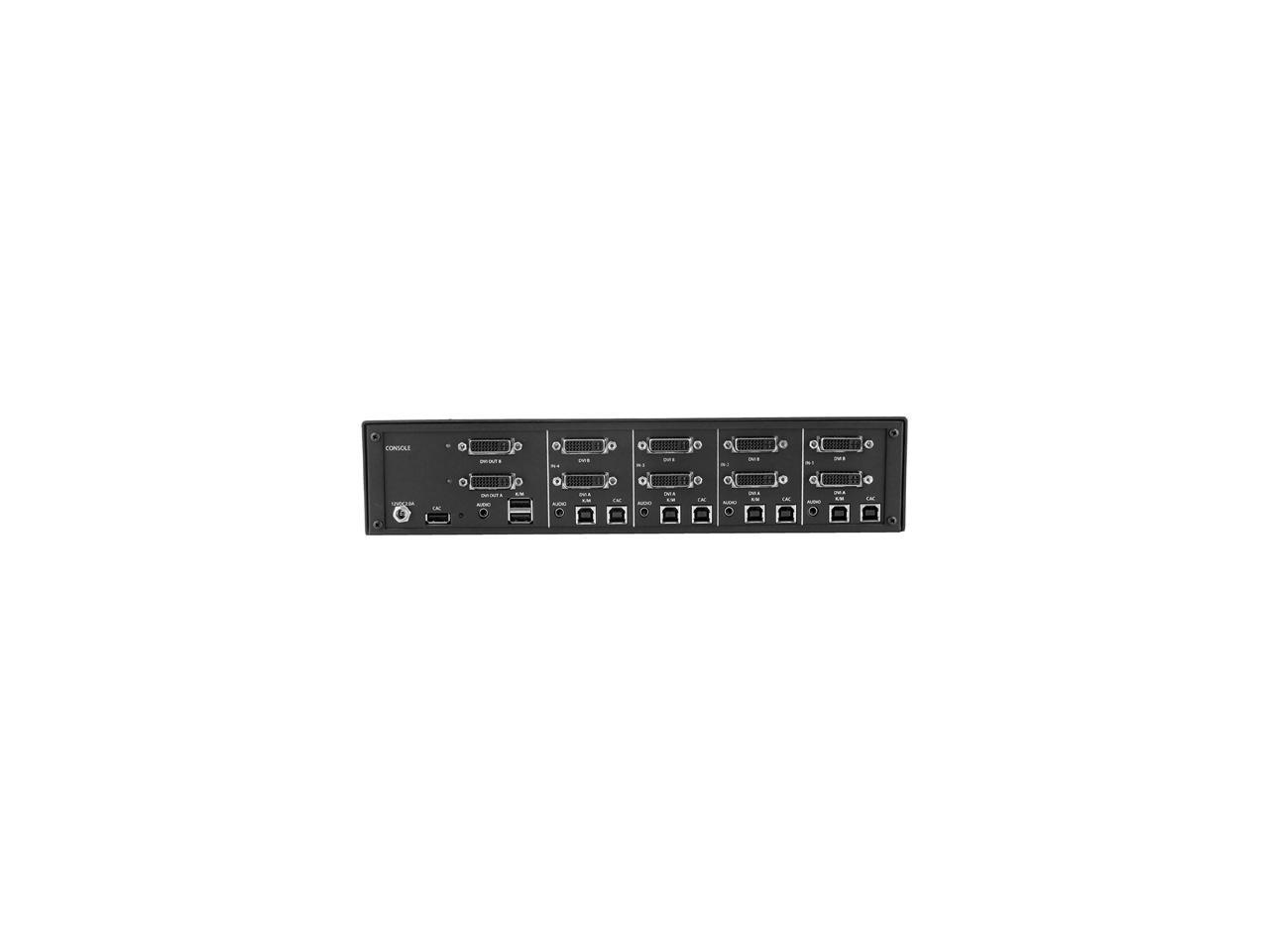 Tripp Lite 4 Port Secure KVM Switch, DVI to DVI, Dual Monitor, NIAP PP3.0 Certified, Audio, Common Access Card, TAA-Compliant (B002-DV2AC4)