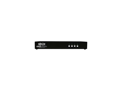 Tripp Lite 4 Port Secure KVM Switch, HDMI to DisplayPort, Single Monitor, 4K, NIAP PP3.0 Certified, Audio, Common Access Card, TAA-Compliant (B002-HD1AC4)