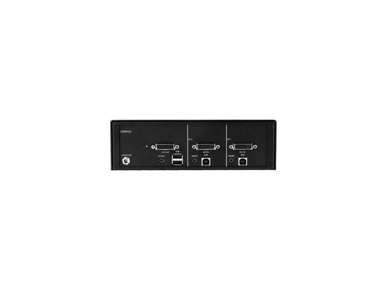 Tripp Lite Secure 2 Port KVM Switch, DVI to DVI, Single Monitor, NIAP PP3.0 Certified, Audio, TAA-Compliant (B002-DV1A2)