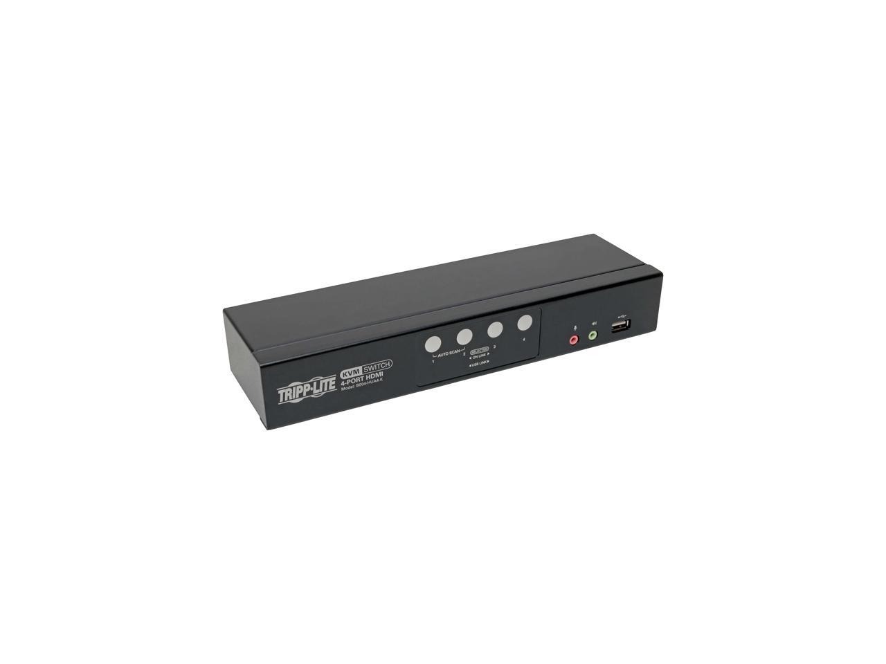 Tripp Lite 4-Port HDMI/USB KVM Switch with Audio/Video and USB Peripheral Sharing