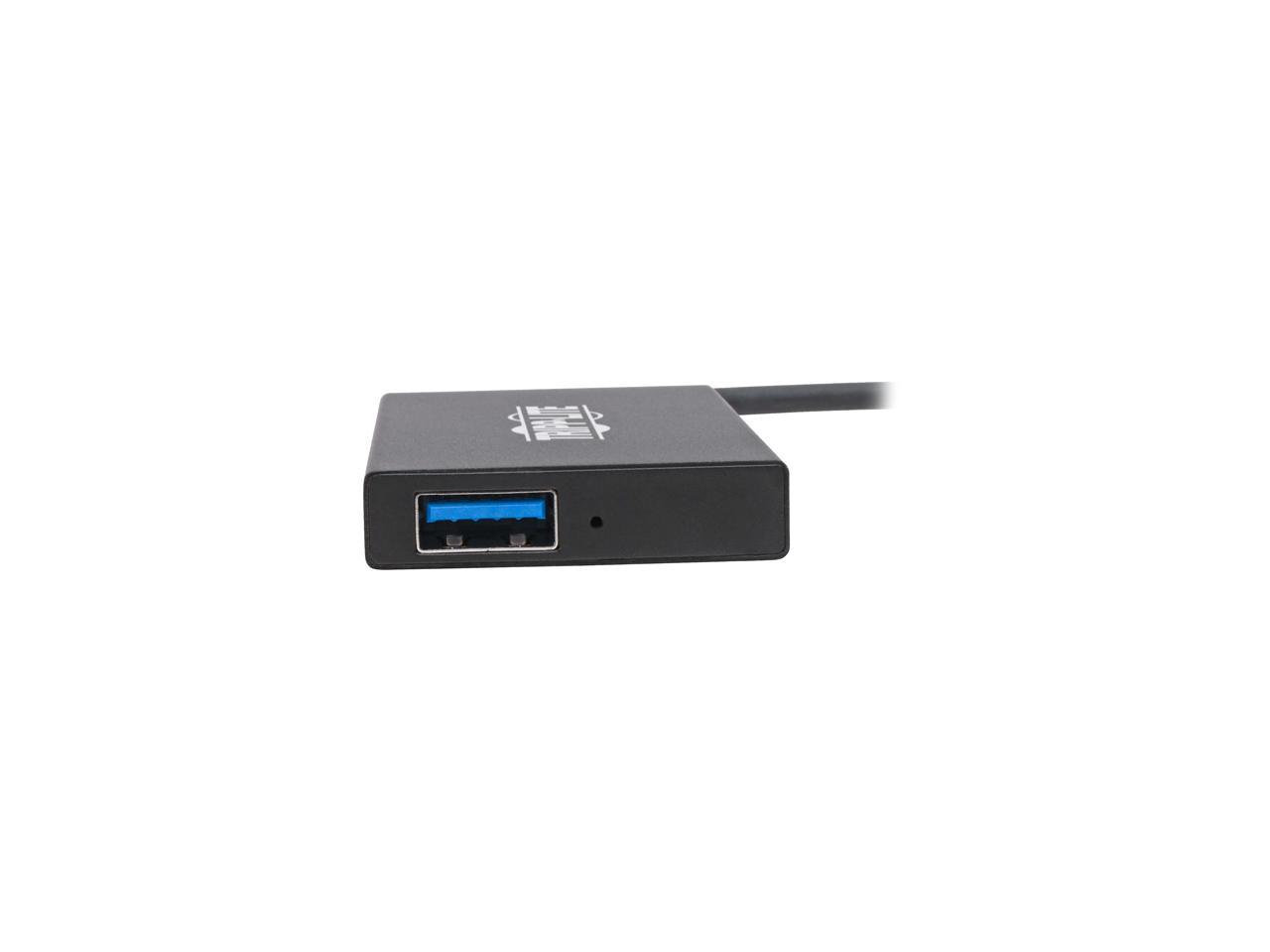 Tripp Lite USB 3.0 SuperSpeed Slim Hub, 5 Gbps - 4 USB-A Ports, Portable, Aluminum