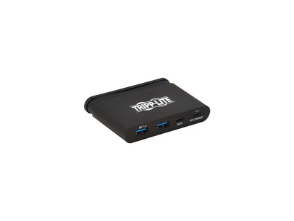 Tripp Lite U460-T04-2A2C-1 USB 3.1 Gen 1 USB-C Hub, 5 Gbps - 2 USB-C & 2 USB-A, Thunderbolt 3 Compatible, Portable, Black