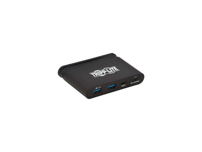 Tripp Lite U460-T04-2A2C-2 USB 3.1 Gen 2 USB-C Portable Hub with 2 USB-C Ports and 2 USB-A Ports, Thunderbolt 3 Compatible, Black