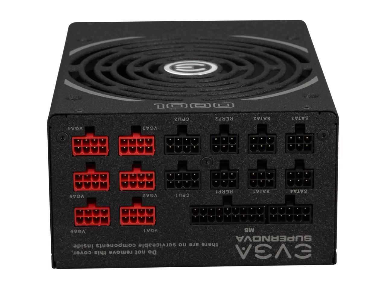 EVGA SuperNOVA 1000 P2 220-P2-1000-XR 80+ PLATINUM 1000W Fully Modular EVGA ECO Mode Includes FREE Power On Self Tester Power Supply