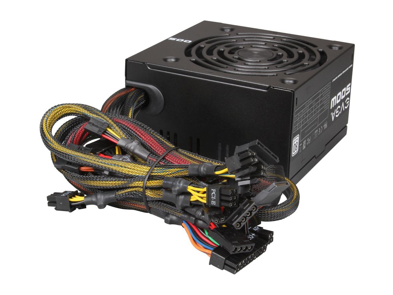 EVGA 500 W1 100-W1-0500-KR 80+ WHITE 500W Power Supply