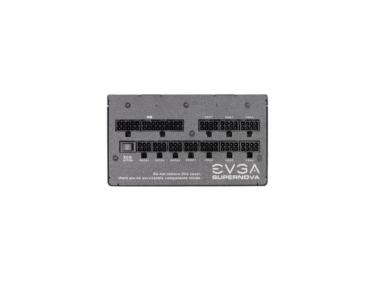 EVGA SuperNOVA 850 T2 220-T2-0850-X1 80+ TITANIUM 850W Fully Modular EVGA ECO Mode Includes FREE Power On Self Tester Power Supply