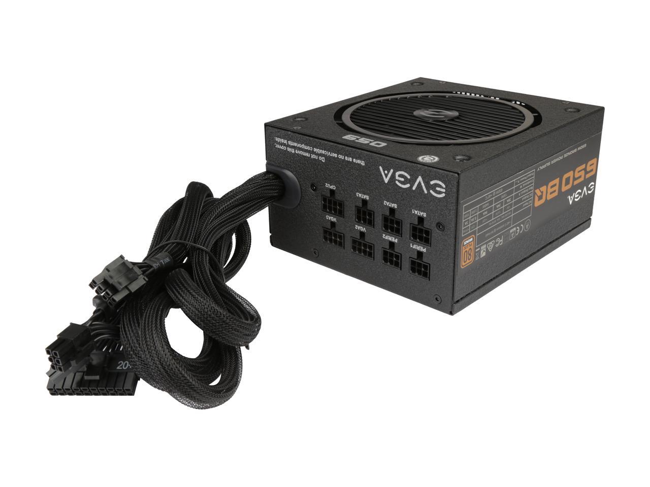EVGA 650 BQ 110-BQ-0650-V1 80+ BRONZE 650W Semi Modular Includes FREE Power On Self Tester Power Supply