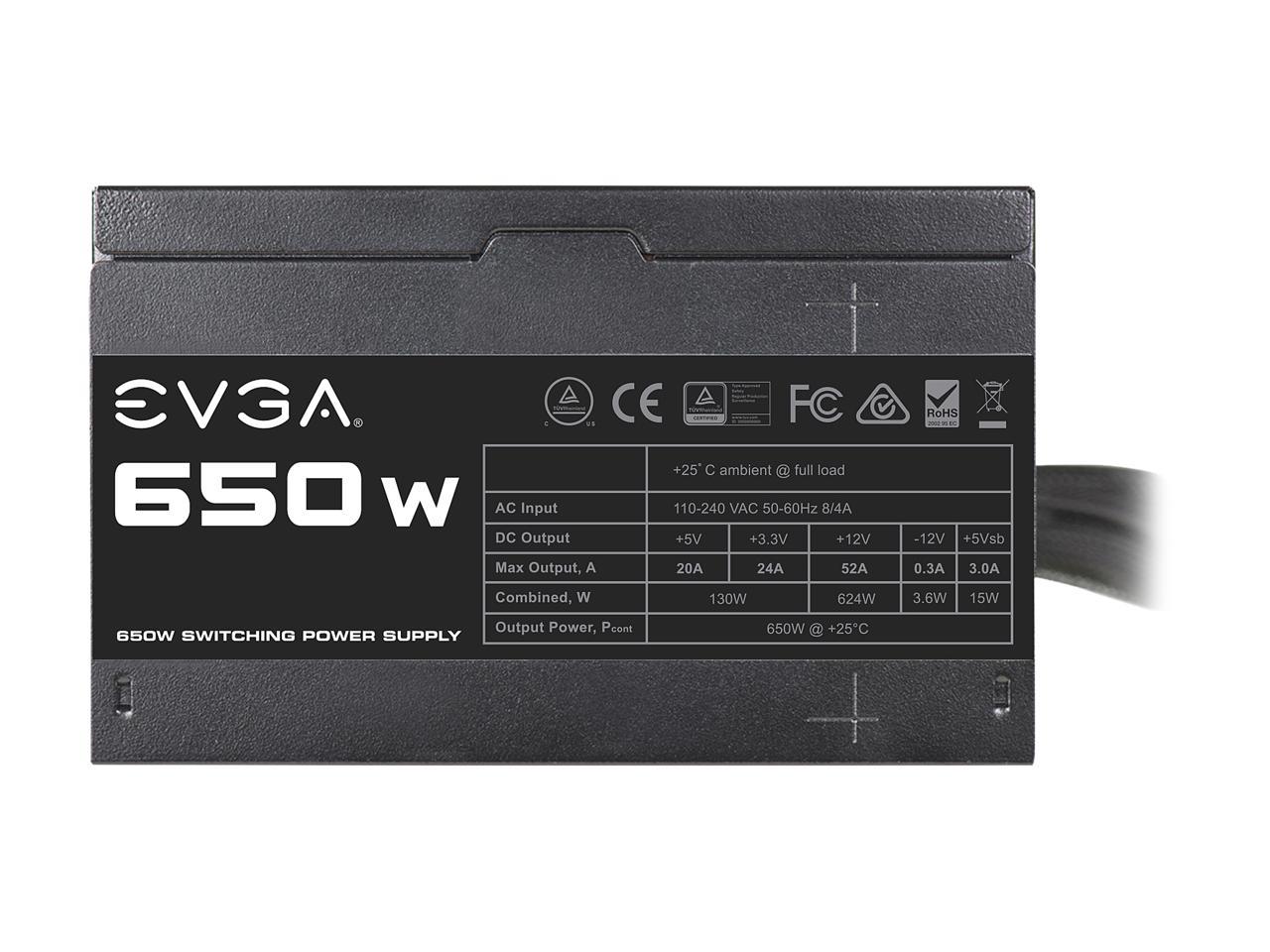 EVGA 650 N1 100-N1-0650-L1 650W ATX12V / EPS12V Power Supply