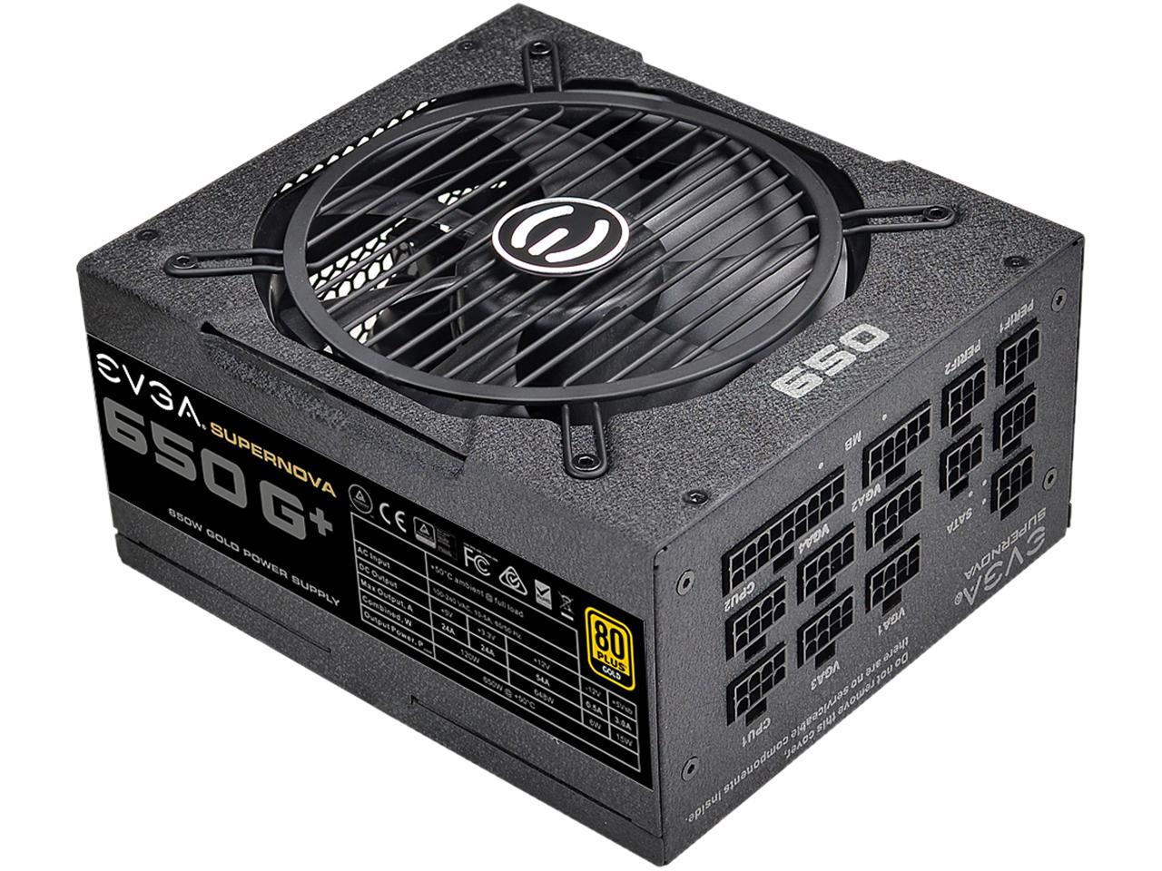 EVGA SuperNOVA 650 G+, 80 Plus Gold 650W, Fully Modular, FDB Fan, 10 Year Warranty, Includes Power ON Self Tester, Power Supply 120-GP-0650-X1