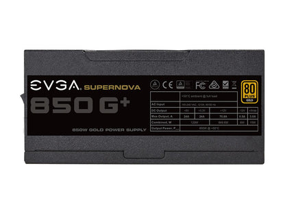 EVGA SuperNOVA 850 G+, 80 Plus Gold 850W, Fully Modular, FDB Fan, 10 Year Warranty, Includes Power ON Self Tester, Power Supply 120-GP-0850-X1