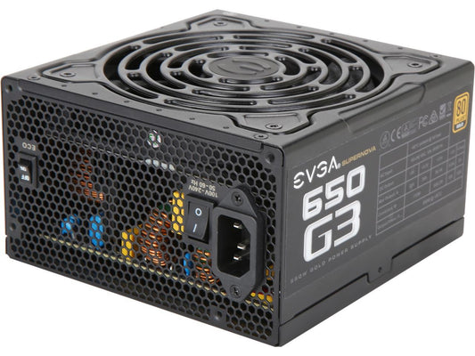 EVGA G3 Series 220-G3-0650-RX 650W ATX12V / EPS12V SLI Ready CrossFire Ready 80 PLUS GOLD Certified Full Modular Power Supply