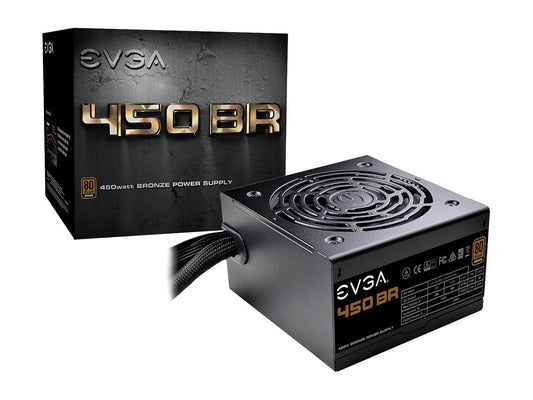 EVGA 450 BR 100-BR-0450-K1 450W ATX12V / EPS12V 80 PLUS BRONZE Certified Non-Modular Power Supply