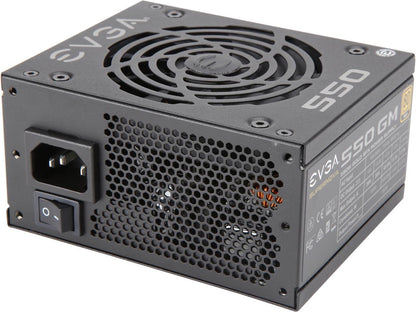 EVGA SuperNOVA 550 GM, 80 Plus Gold 550W, Fully Modular, ECO Mode with DBB Fan, Includes Power ON Self Tester, SFX Form Factor, Power Supply, 123-GM-0550-Y1