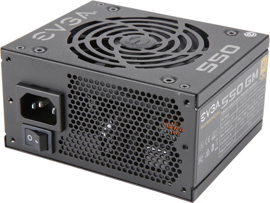 EVGA SuperNOVA 550 GM, 80 Plus Gold 550W, Fully Modular, ECO Mode with DBB Fan, Includes Power ON Self Tester, SFX Form Factor, Power Supply, 123-GM-0550-Y1
