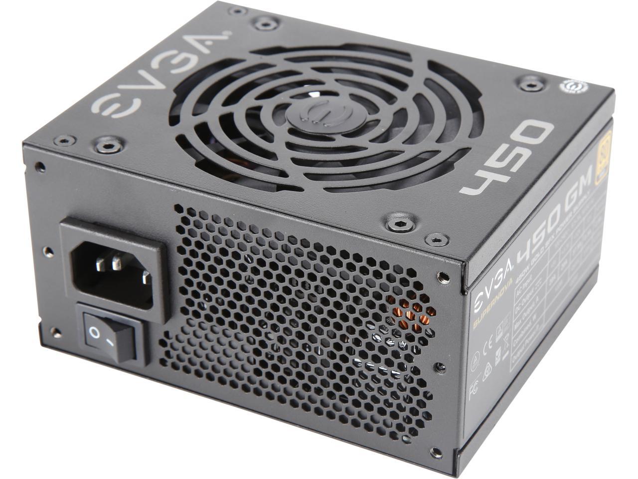 EVGA SuperNOVA 450 GM, 80 Plus Gold 450W, Fully Modular, ECO Mode with DBB Fan, Includes Power ON Self Tester, SFX Form Factor, Power Supply, 123-GM-0450-Y1