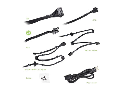 EVGA 600 GD 100-GD-0600-V1 600 W ATX12V / EPS12V 80 PLUS GOLD Certified Non-Modular Active PFC Power Supply