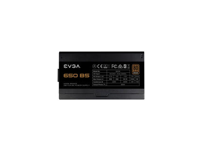 EVGA 650 B5, 80 Plus BRONZE 650W, Fully Modular, EVGA ECO Mode, 5 Year Warranty, Compact 150mm Size, Power Supply - 220-B5-0650-V1