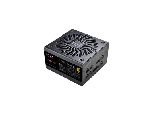 EVGA SuperNOVA 750 GT, 80 Plus Gold 750W, Fully Modular, Auto Eco Mode with FDB Fan, 7 Year Warranty, Includes Power ON Self Tester, Compact 150mm Size, Power Supply 220-GT-0750-Y1