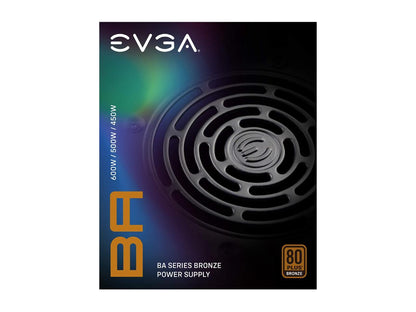 EVGA 500 BA 100-BA-0500-K1 500W ATX12V / EPS12V SLI CrossFire 80 PLUS BRONZE Certified Non-Modular Active PFC Power Supply