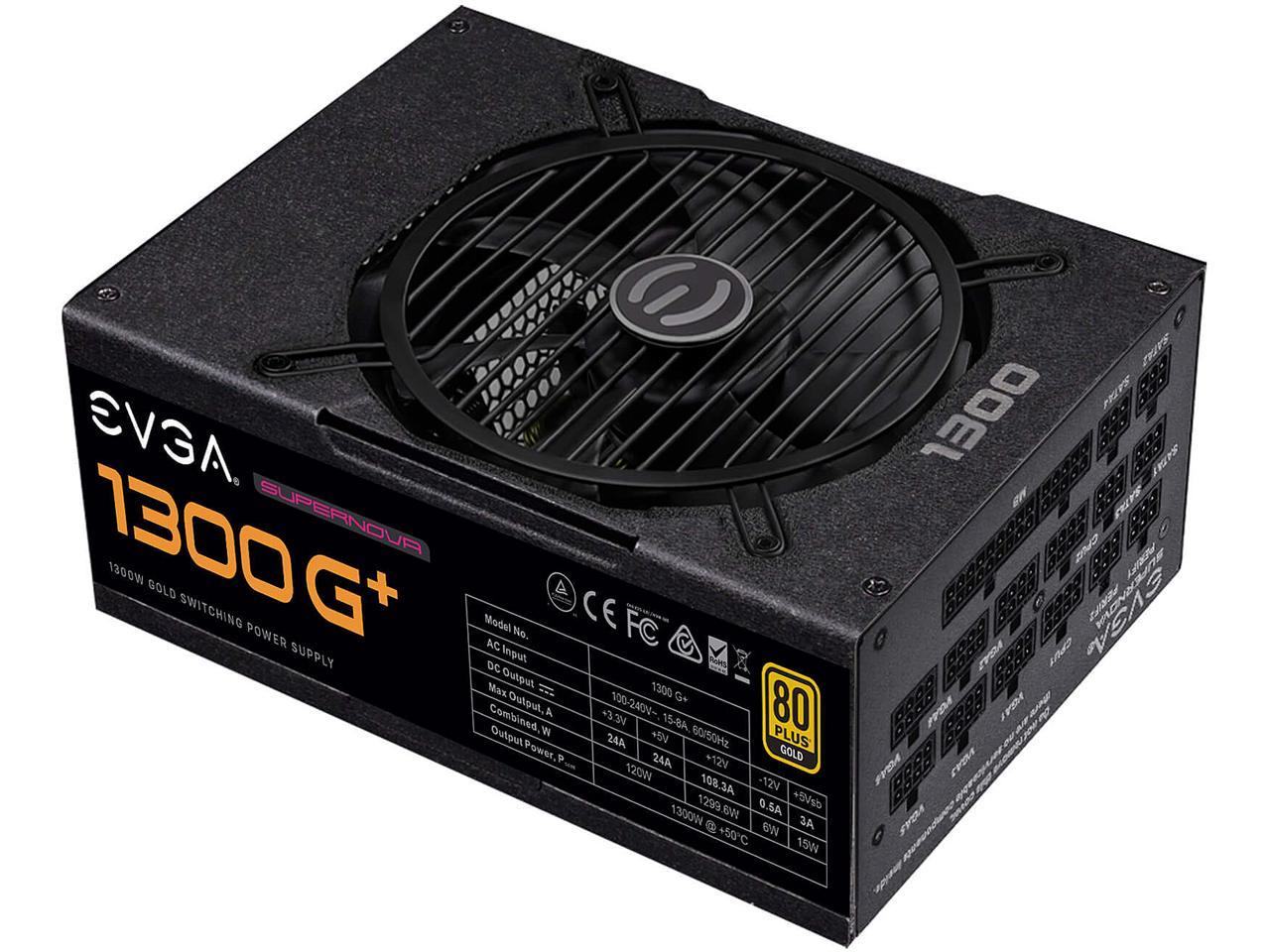 EVGA SuperNOVA 1600 G+, 80+ GOLD 1600W, Fully Modular, 10 Year Warranty, Includes FREE Power On Self Tester, Power Supply - 220-GP-1600-X1