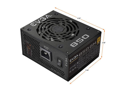 EVGA SuperNOVA 850 GM 123-GM-0850-X1 850W Fully Modular, ECO Mode with FDB Fan, Includes Power ON Self Tester, SFX Form Factor Power Supply