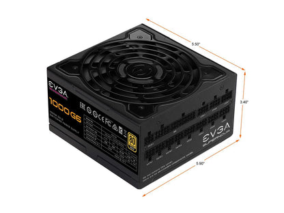 EVGA SuperNOVA 1000 G6, 80 Plus Gold 1000W, Fully Modular, Eco Mode with FDB Fan, 10 Year Warranty, Includes Power ON Self Tester, Compact 140mm Size, Power Supply 220-G6-1000-X1