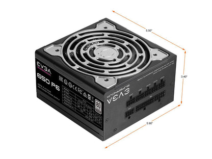 EVGA SuperNOVA 650 P6, 80 Plus Platinum 650W, Fully Modular, Eco Mode with FDB Fan, 10 Year Warranty, Includes Power ON Self Tester, Compact 140mm Size, Power Supply 220-P6-0650-X1