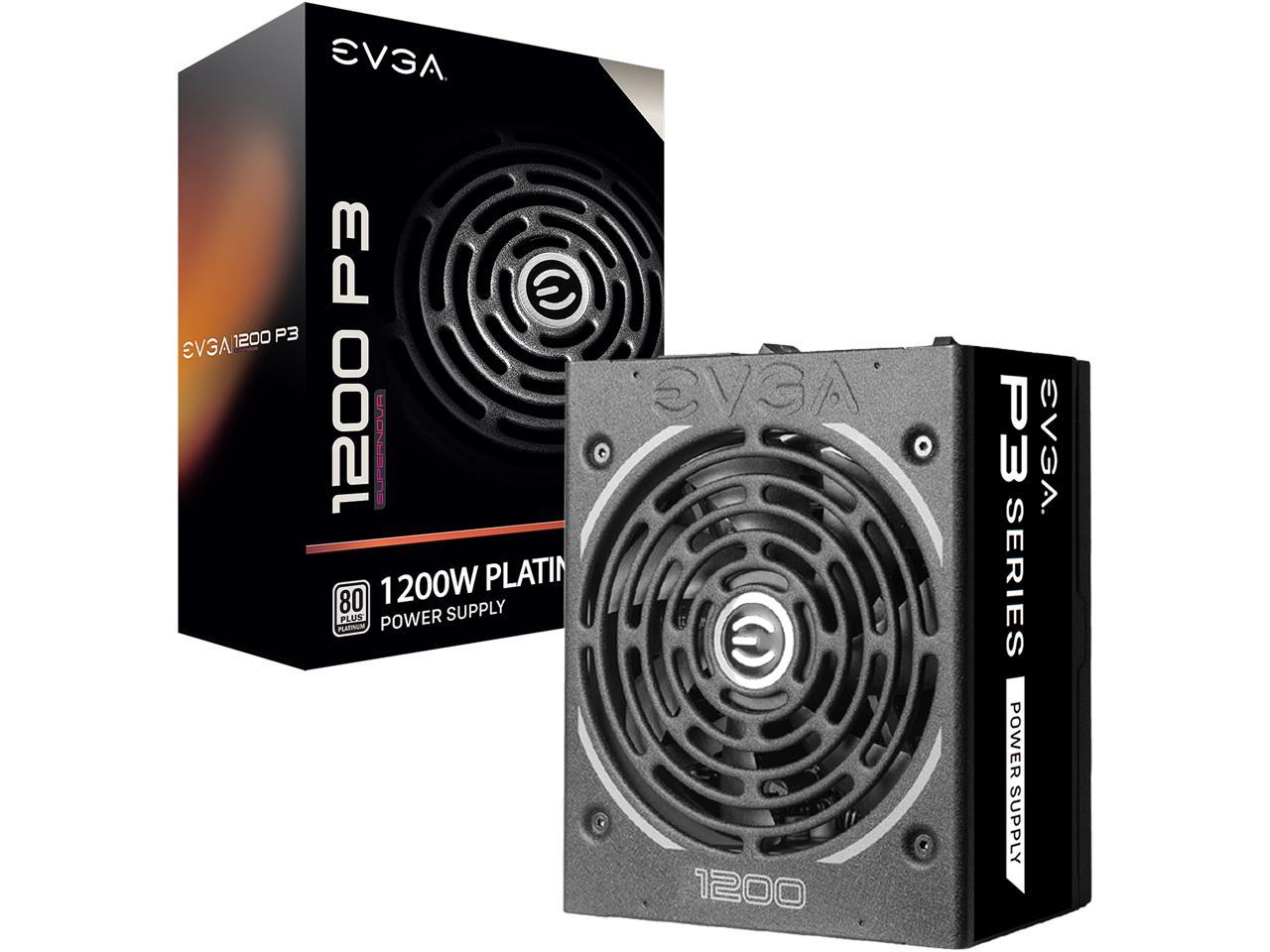 EVGA SuperNOVA P3 220-P3-1200-X1 1200W ATX12V / EPS12V 80 PLUS PLATINUM Certified Full Modular Active PFC Power Supply