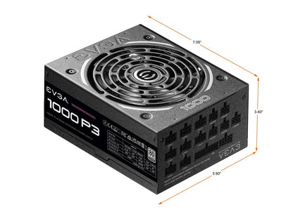 EVGA SuperNOVA P3 220-P3-1000-X1 1000 W ATX12V / EPS12V 80 PLUS PLATINUM Certified Full Modular Active PFC Power Supply