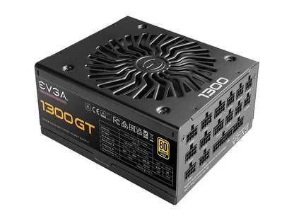 EVGA SuperNOVA 1300 GT, 80 Plus Gold 1300W, Fully Modular, Eco Mode with FDB Fan, 10 Year Warranty, Includes Power ON Self Tester, Compact 180mm Size, Power Supply 220-GT-1300-X1