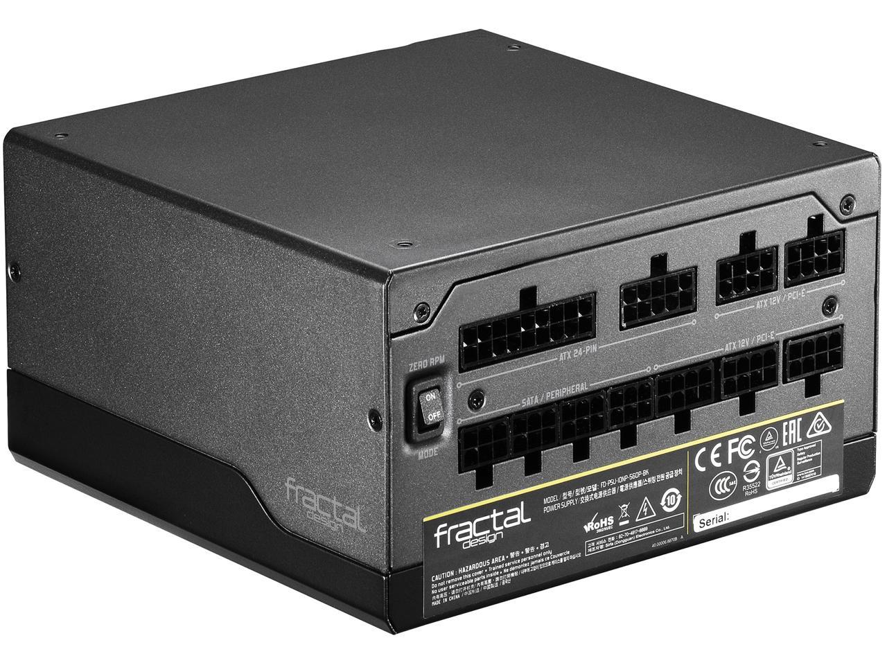 Fractal Design Ion+ 560P 80 PLUS Platinum Certified 560W Full Modular Compact ATX Power Supply with UltraFlex Cables, FD-PSU-IONP-560P-BK