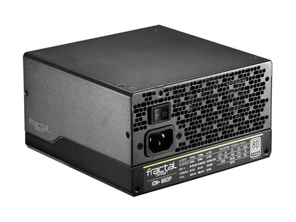 Fractal Design Ion+ 860P 80 PLUS Platinum Certified 860W Full Modular Compact ATX Power Supply with UltraFlex Cables