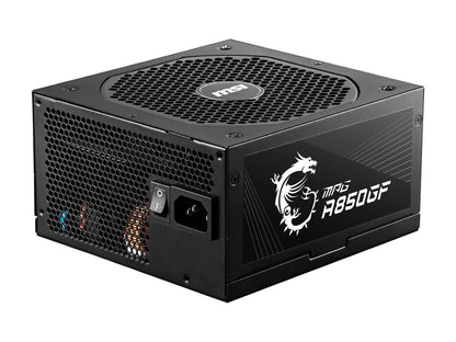 MSI MPG A850GF 850 W ATX 80 PLUS GOLD Certified Full Modular Active PFC Power Supply