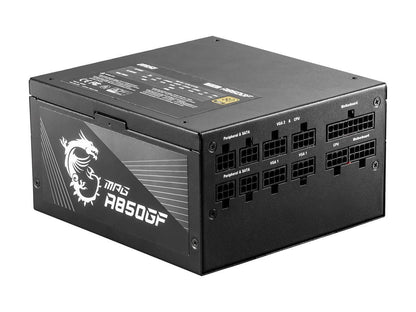 MSI MPG A850GF 850 W ATX 80 PLUS GOLD Certified Full Modular Active PFC Power Supply