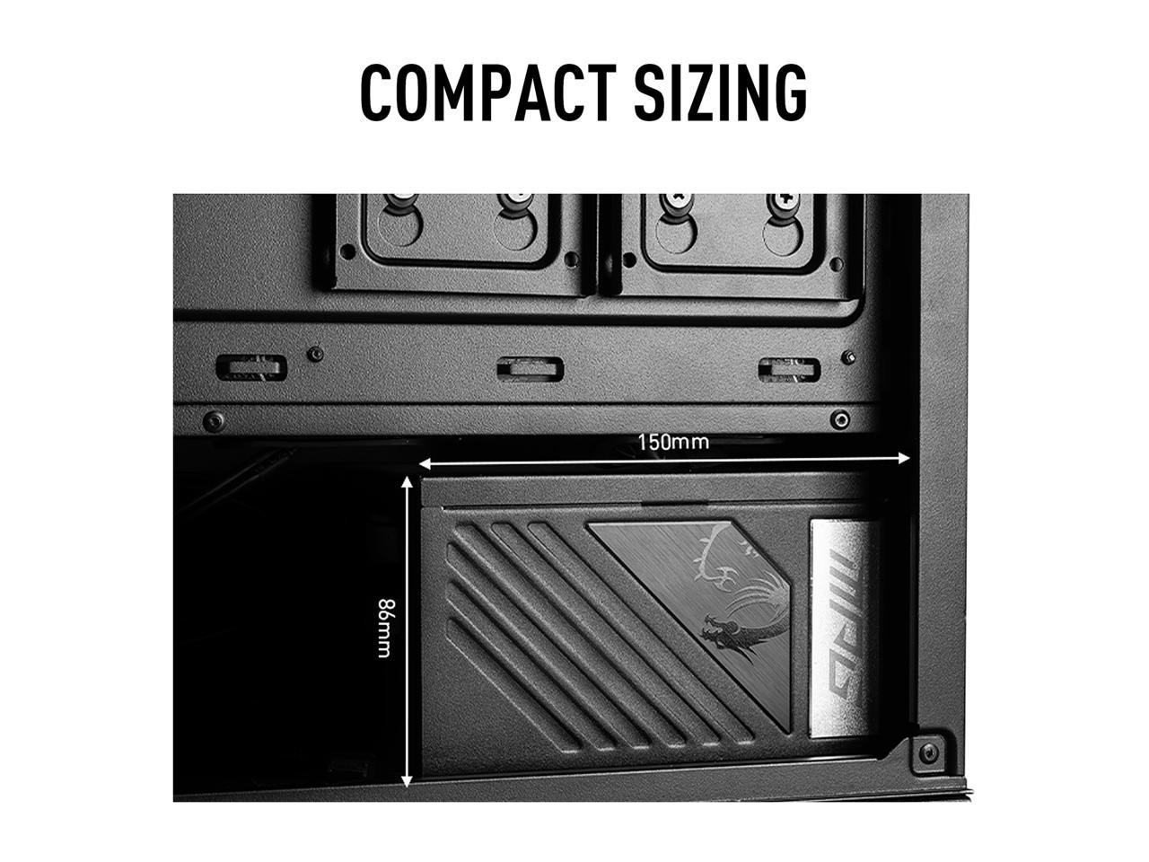 MSI MPG A1000G 1000 W ATX12V 80 PLUS GOLD Certified Full Modular Active PFC Power Supply