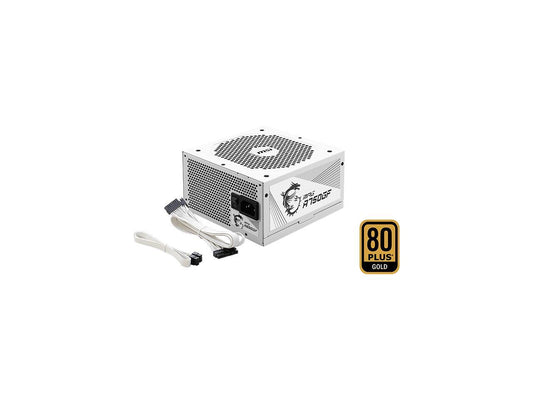 MSI MPG A750GF WHITE 750 W ATX12V 80 PLUS GOLD Certified Full Modular Active PFC Power Supply