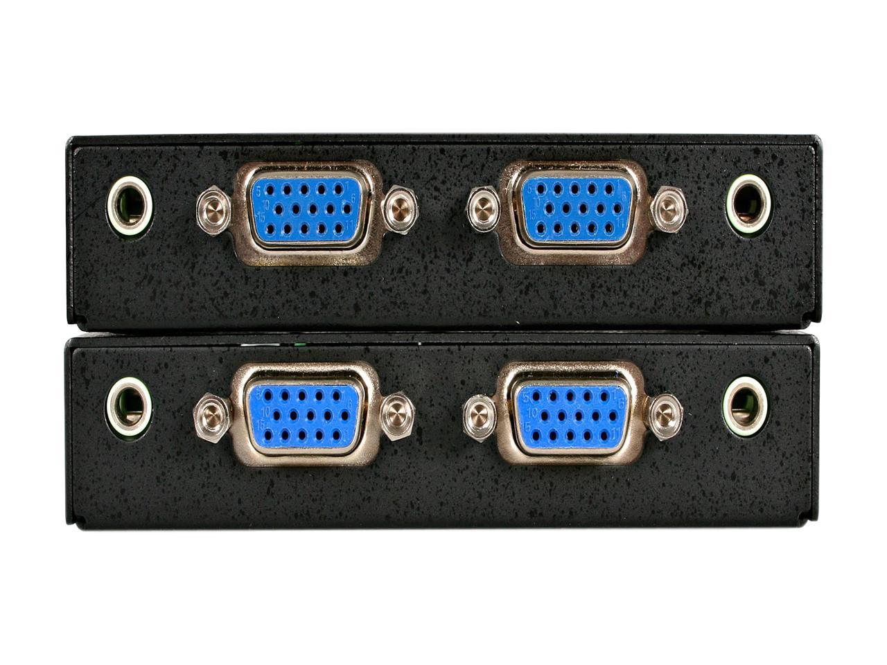 StarTech.com ST122UTPA VGA Video Extender over Cat 5 with Audio - Up to 500ft (150m) - VGA over Cat5 Extender - 1 Local and 1 Remote