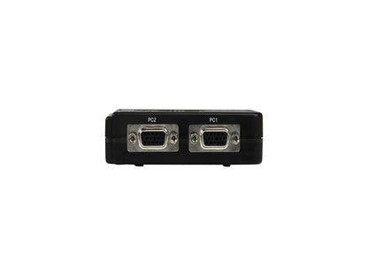 StarTech SV211KUSB 2 Port Black USB KVM Switch Kit with Audio and Cables - Dual Port Desktop USB VGA KVM Switch