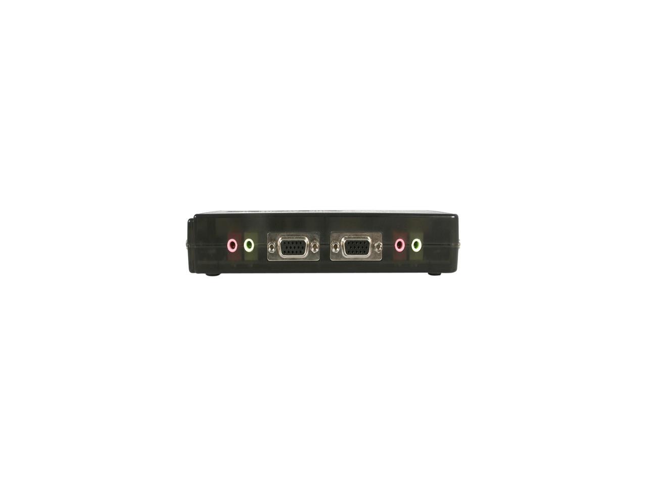 StarTech.com SV411KUSB 4 Port Mini USB KVM Kit with Cables and Audio Switching