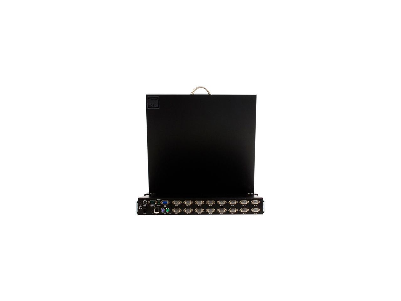 StarTech.com CABCONS1716I 1U 17" Rackmount LCD Console with Integrated 16 Port IP KVM Switch