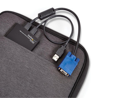 StarTech.com NOTECONS01 KVM Console to USB 2.0 Portable Laptop Crash Cart Adapter - Laptop KVM Server Console Adapter