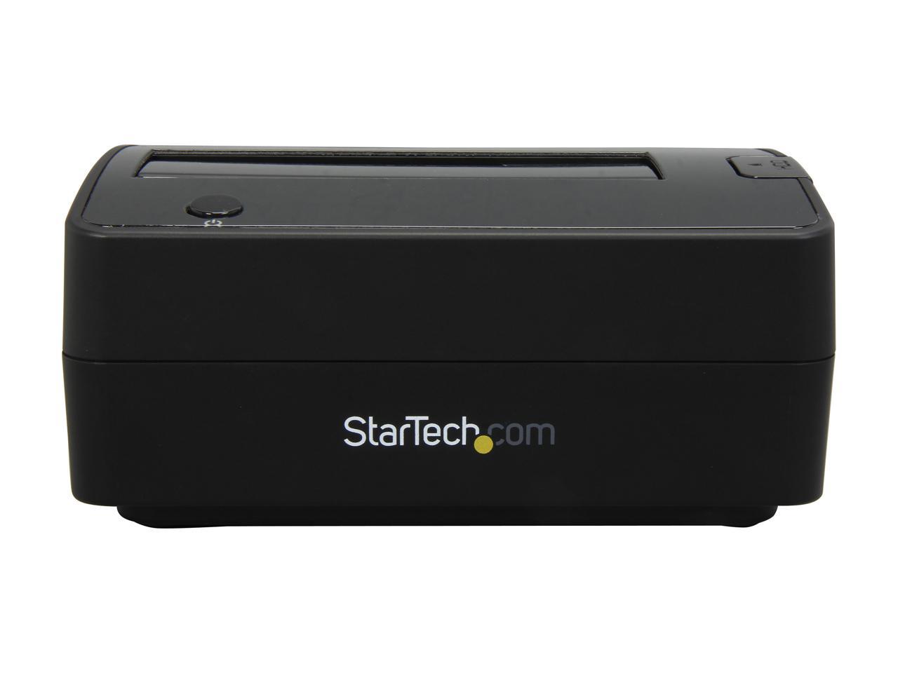 StarTech.com SATDOCKU3S Plastic 2.5" & 3.5" Black SATA Hard Drive Docking Station for 2.5/3.5 HDD