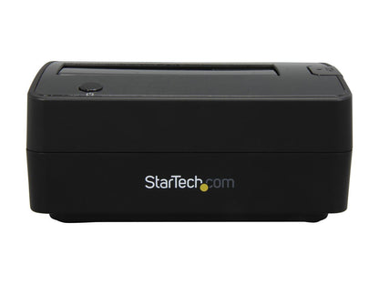 StarTech.com SATDOCKU3S Plastic 2.5" & 3.5" Black SATA Hard Drive Docking Station for 2.5/3.5 HDD