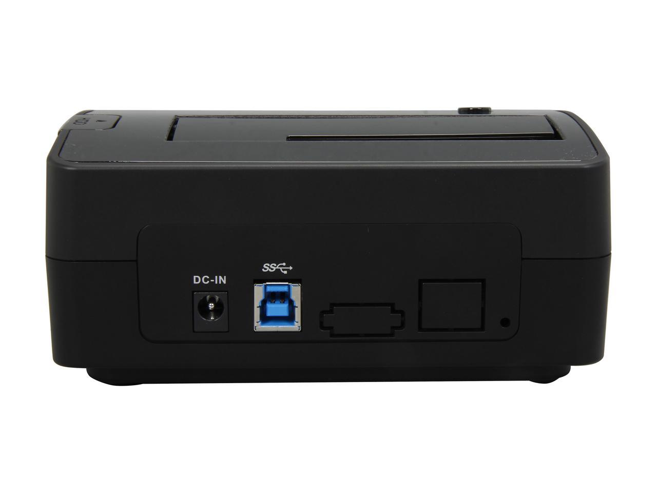 StarTech.com SATDOCKU3S Plastic 2.5" & 3.5" Black SATA Hard Drive Docking Station for 2.5/3.5 HDD