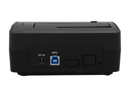 StarTech.com SATDOCKU3S Plastic 2.5" & 3.5" Black SATA Hard Drive Docking Station for 2.5/3.5 HDD