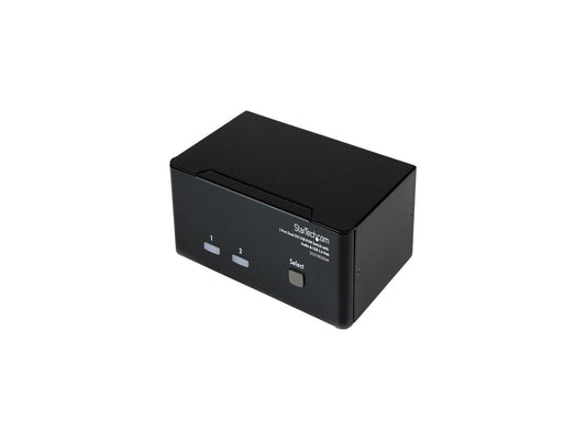 StarTech.com SV231DD2DUA 2-Port Dual KVM Switch with Audio for DVI Computers - Built-in USB 2.0 Hub - USB
