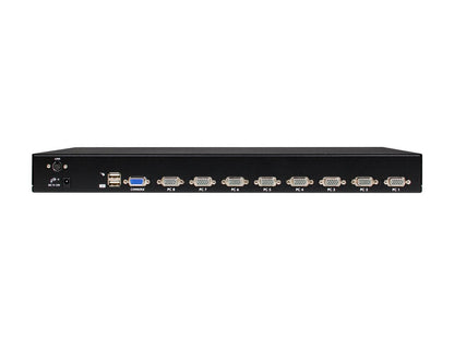 StarTech.com SV831DUSBUK 8 Port 1U Rackmount USB KVM Switch Kit with OSD and Cables - Rack mount KVM - VGA KVM Switch - 8 Port KVM Switch