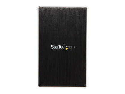 StarTech.com SAT2510BU32 Aluminum 2.5" Black SATA SuperSpeed SSD SATA Hard Drive Enclosure