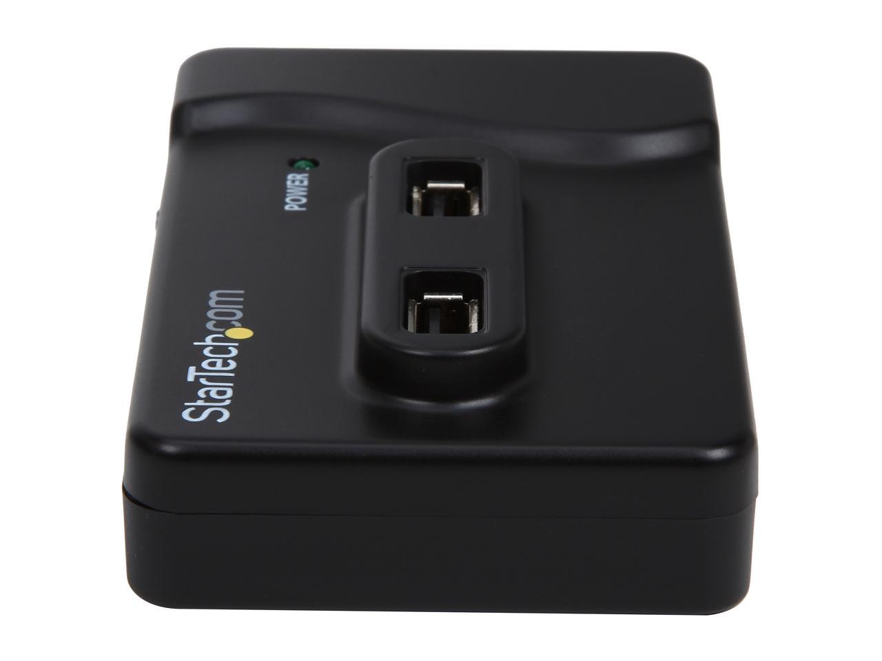 StarTech.com ST7320USBC 6 Port USB 3.0 & USB 2.0 Hub with 2A Charging Port - 2x USB 3.0 Hub Ports & 4x USB 2.0 - Combo USB Hub with 20W Power Adapter