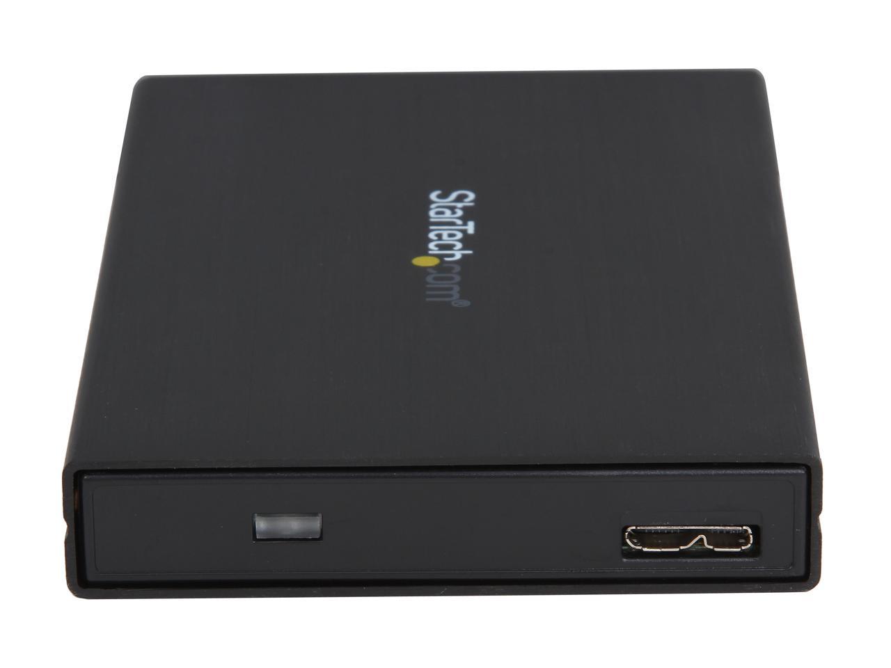 StarTech S2510BMU33 2.5" Hard Drive Enclosure - Supports UASP - SATA 6Gbps - USB 3.0 External Hard Drive Enclosure - SSD/HDD Enclosure